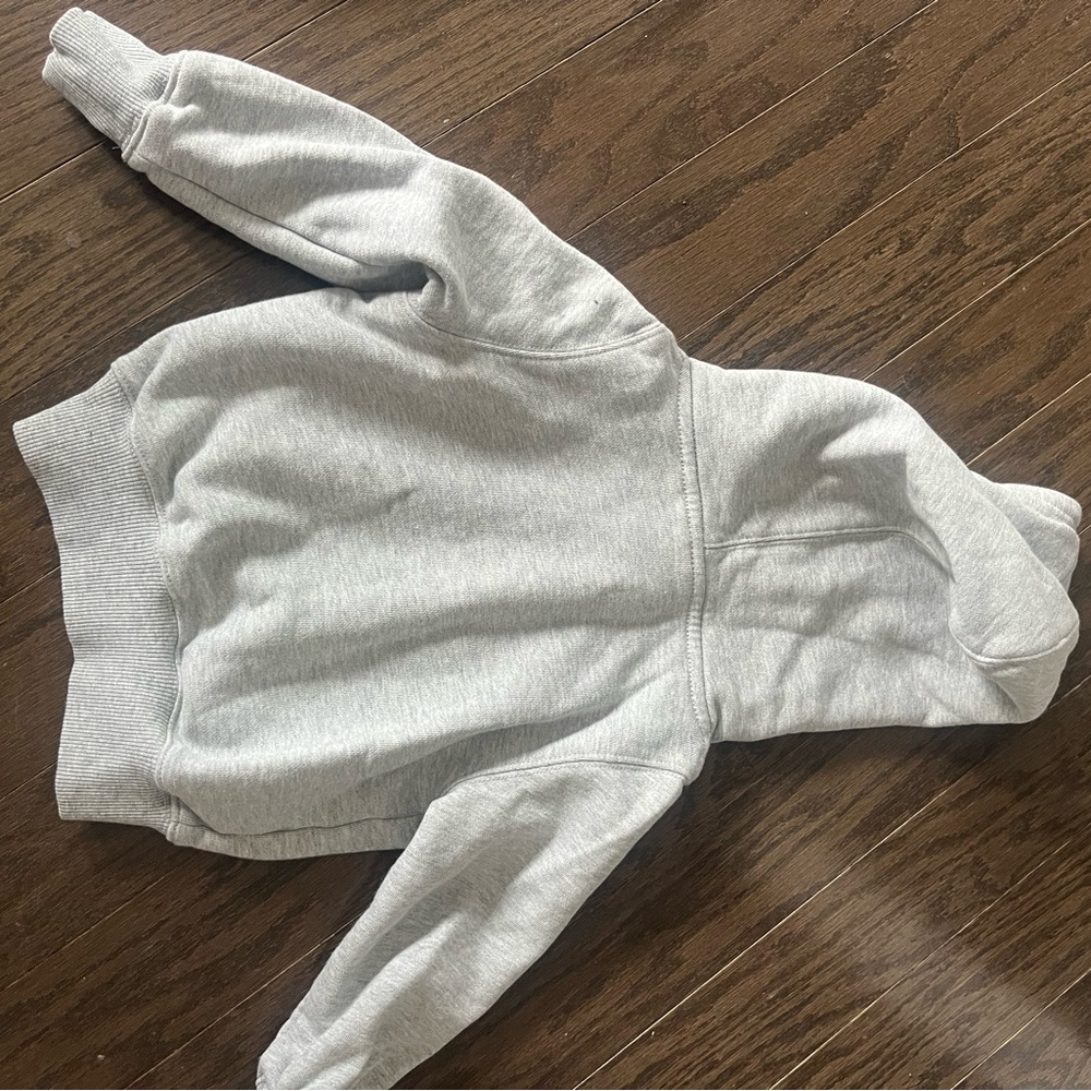 Kith Light Gray Kids Hoodie with Logo - Picture 3 of 3